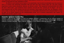 De qué hablamos cuando hablamos de amor. Taller de cine y filosofía on Line. Ignacio Castro